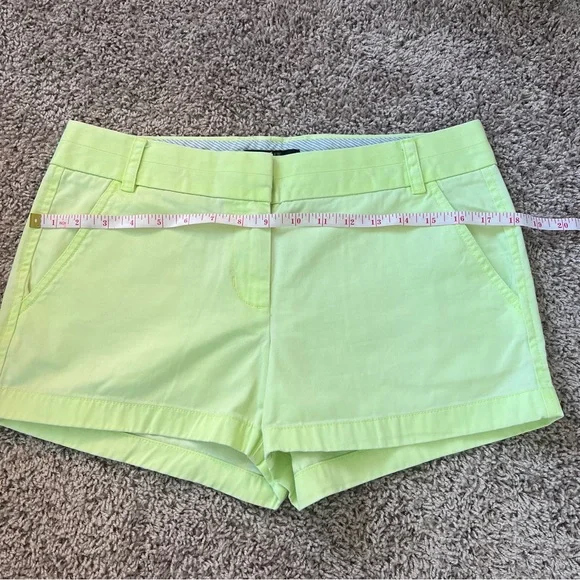 {J.Crew} Neon Yellow Chino Shorts - Picture 2 of 7